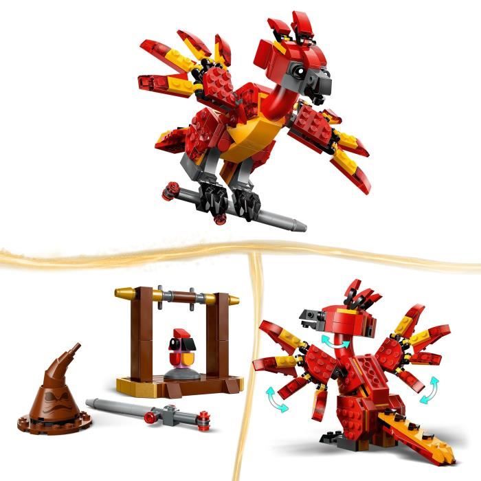 LEGO Harry Potter 76448 Fumseck : Le Phénix de Dumbledore - Jouet Des 8 Ans