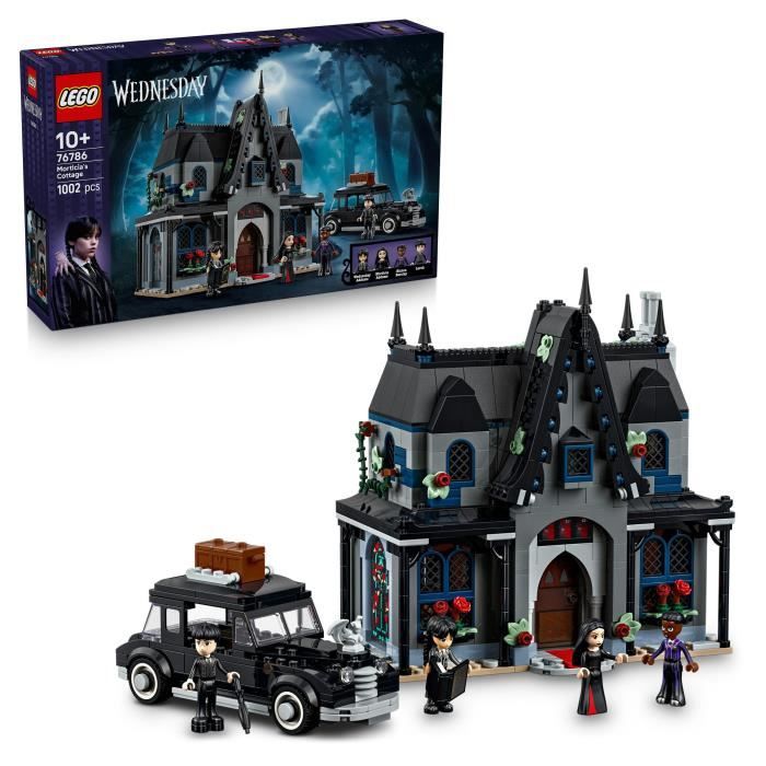 LEGO Mercredi 76786 Exclu Cdiscount Le Manoir de Morticia - Jeu de Construction des 10 ans - Mini-Poupées