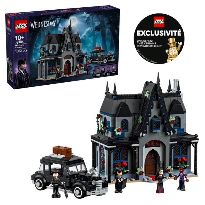 LEGO Mercredi 76786 Exclu Cdiscount Le Manoir de Morticia - Jeu de Construction des 10 ans - Mini-Poupées
