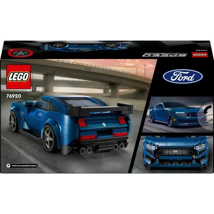 LEGO Speed Champions 76920 La Voiture de Sport Ford Mustang Dark Horse, Set pour Enfants