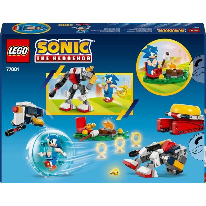 LEGO Sonic the Hedgehog 77001 Conflit au feu de camp de Sonic Jouet pour enfants des 7 ans