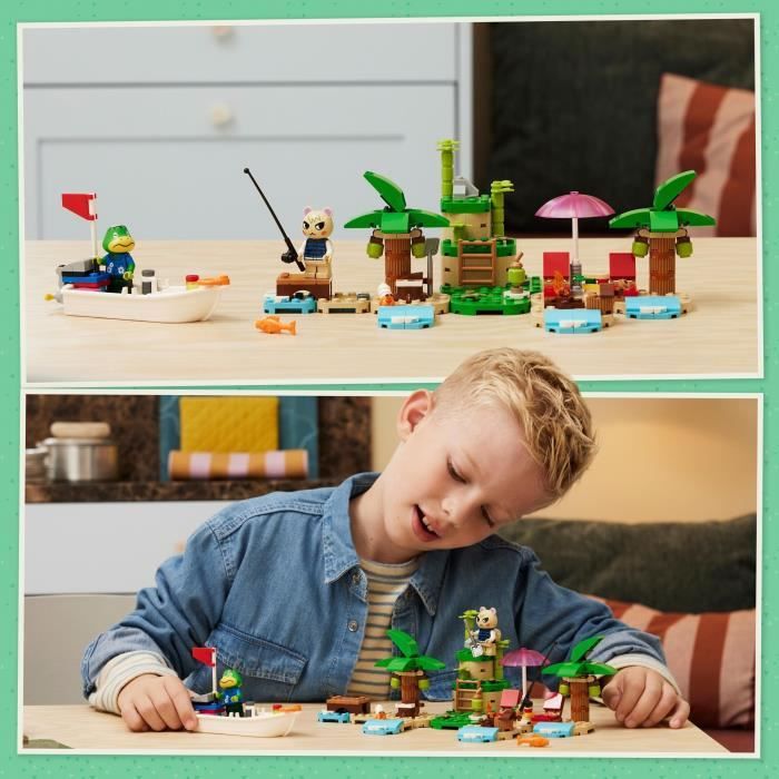 LEGO Animal Crossing 77048 Excursion Maritime d'Amiral, Jouet Créatif pour Enfants