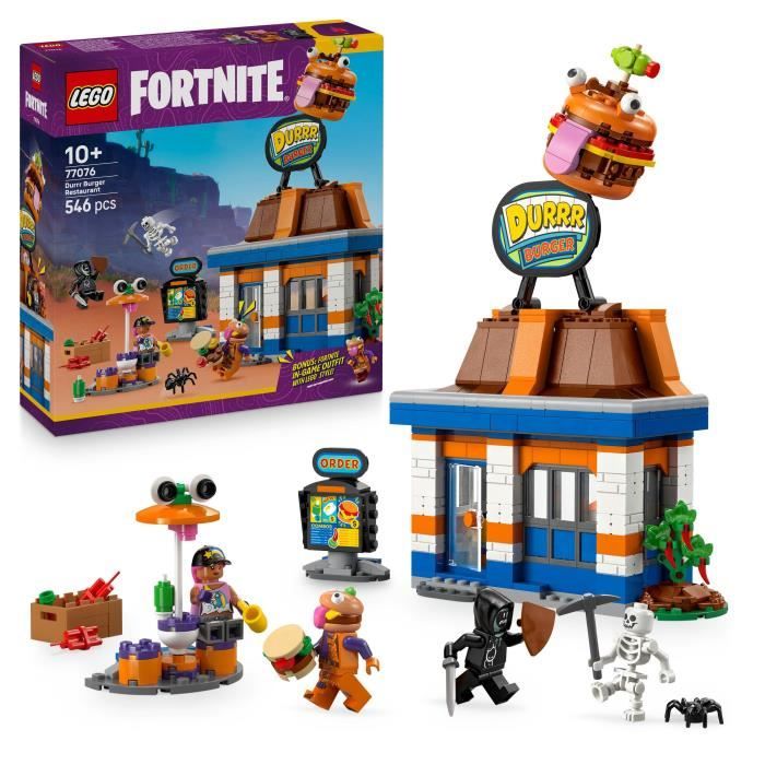 LEGO Fortnite 77076 Le Restaurant Durrr Burger - Jeu de Construction pour Garçon 10 ans