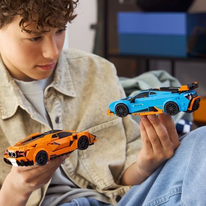 LEGO Speed Champions 77238 Lamborghini Revuelto et Huracán STO - Jouet Voiture des 10 ans