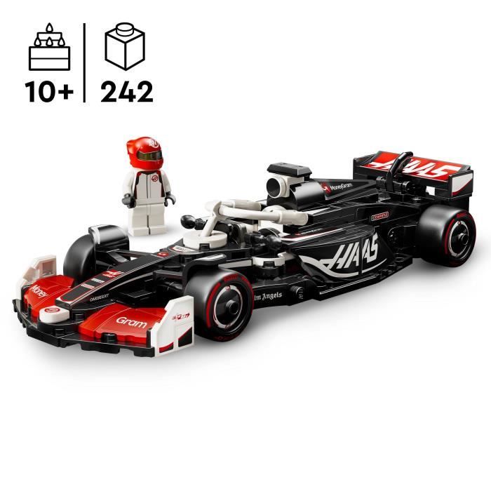LEGO Speed Champions 77250 Voiture F1 MoneyGram Haas Team VF-24 - Jouet des 10 ans