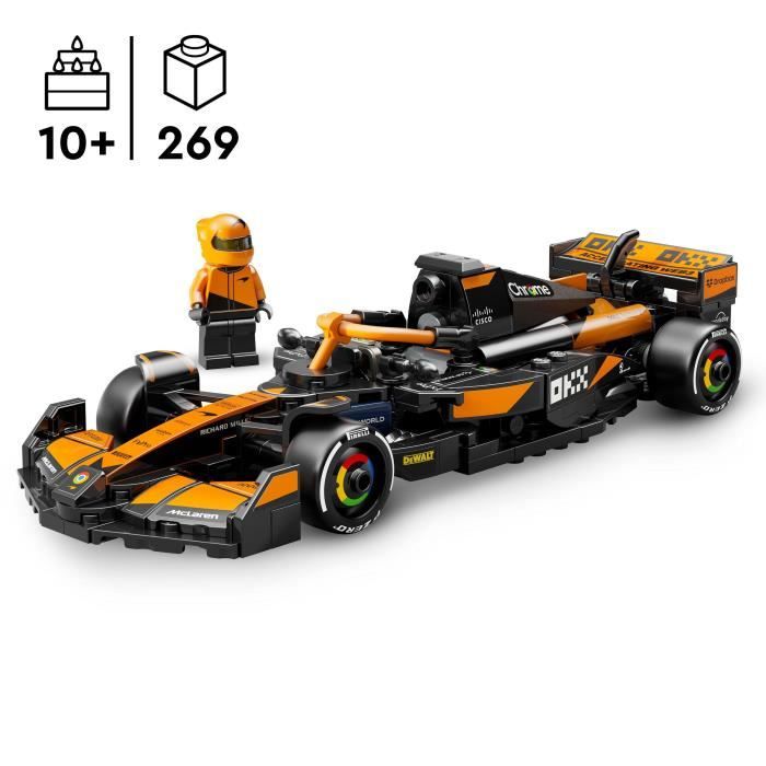 LEGO Speed Champions 77251 Voiture F1 McLaren Team MCL38 - Jeu de construction des 10 ans
