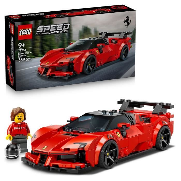 LEGO Speed Champions 77254 Voiture de Course Ferrari SF90 XX Stradale - Jouet des 9 ans