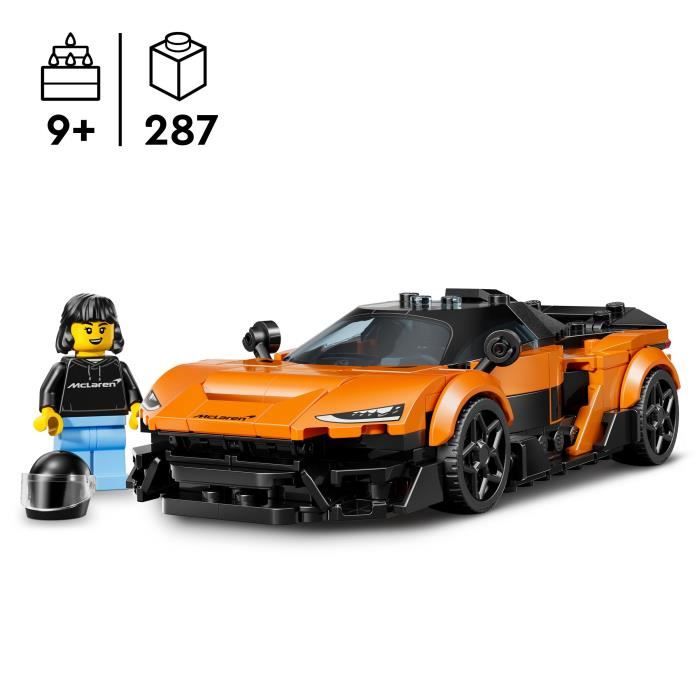 LEGO Speed Champions 77257 McLaren W1 - Jouet Voiture Orange pour Garçon ou Fille 9 ans