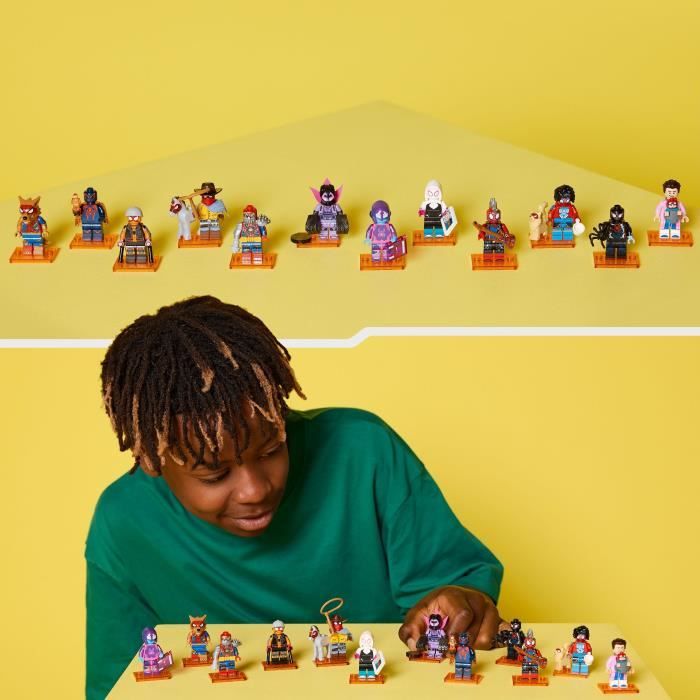 Box de 36 Minifigures 71050 Spider-Man : Across the Spider-Verse - Jeu des 5 ans - Accessoires