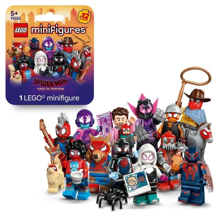 Box de 36 Minifigures 71050 Spider-Man : Across the Spider-Verse - Jeu des 5 ans - Accessoires