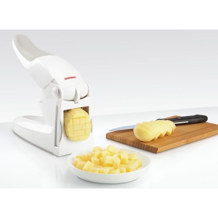 LEIFHEIT 3206 Coupe-Frites, coupe des pommes de terre, coupe lÈgumes antidÈrapant pour faire des b‚tonnets de 10mm ou 12 mm