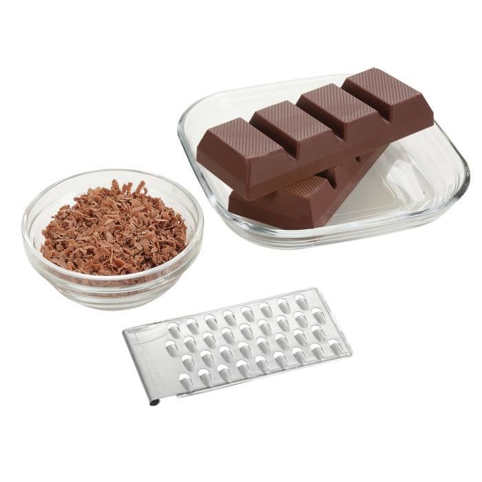 Râpe universelle Leifheit ComfortLine 23170 - râpe a légumes avec 5 grilles interchangeables - mandoline cuisine en acier inox