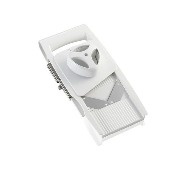 Râpe universelle Leifheit ComfortLine 23170 - râpe a légumes avec 5 grilles interchangeables - mandoline cuisine en acier inox