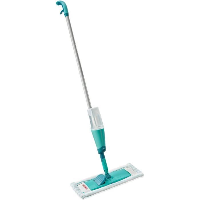 Balai pulvérisateur Leifheit Easy Spray XL 56690, lave sol articulé a 360° avec pulvérisateur intégré au manche, housse micro duo