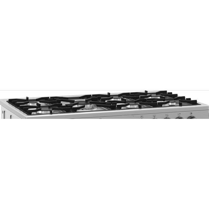 Piano de cuisson Èlectrique BEKO - 6 gaz + 1 wok - 100 cm - PF335325DX - Inox