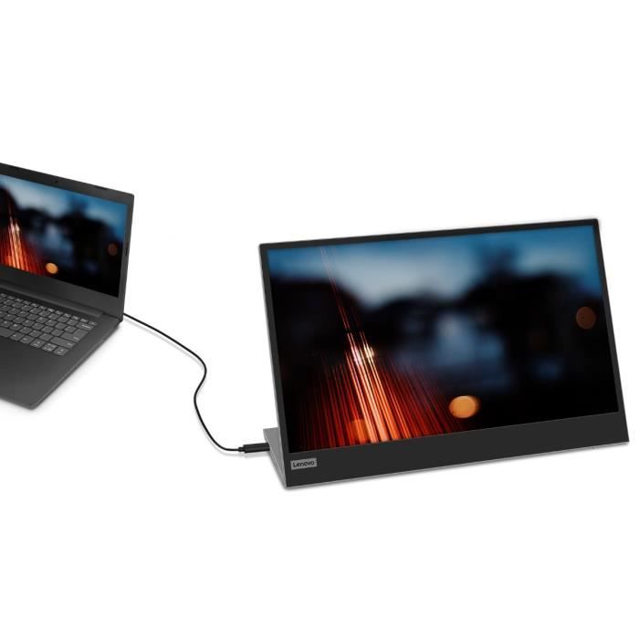 Ecran PC - LENOVO - 15,6 - FHD - 60Hz - Dalle IPS - 6ms - Ajustable en hauteur - 66E4UAC1WL