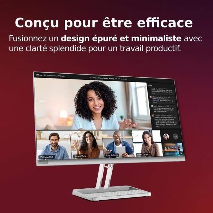 Ecran PC LENOVO L27i-40 | 27 FHD IPS 100Hz - 4ms - HDMI 1.4 - VGA - AMD FreeSync