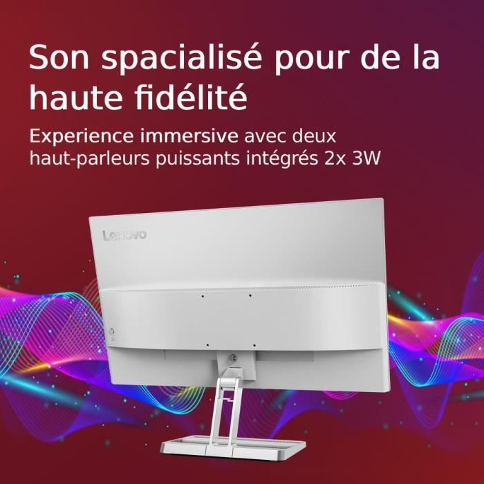 Ecran PC LENOVO L27i-40 | 27 FHD IPS 100Hz - 4ms - HDMI 1.4 - VGA - AMD FreeSync