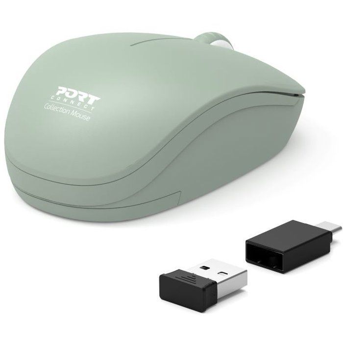 Souris sans fil - PORT Designs - 900543 Collection II - 2.4 GHz - Olive Vert