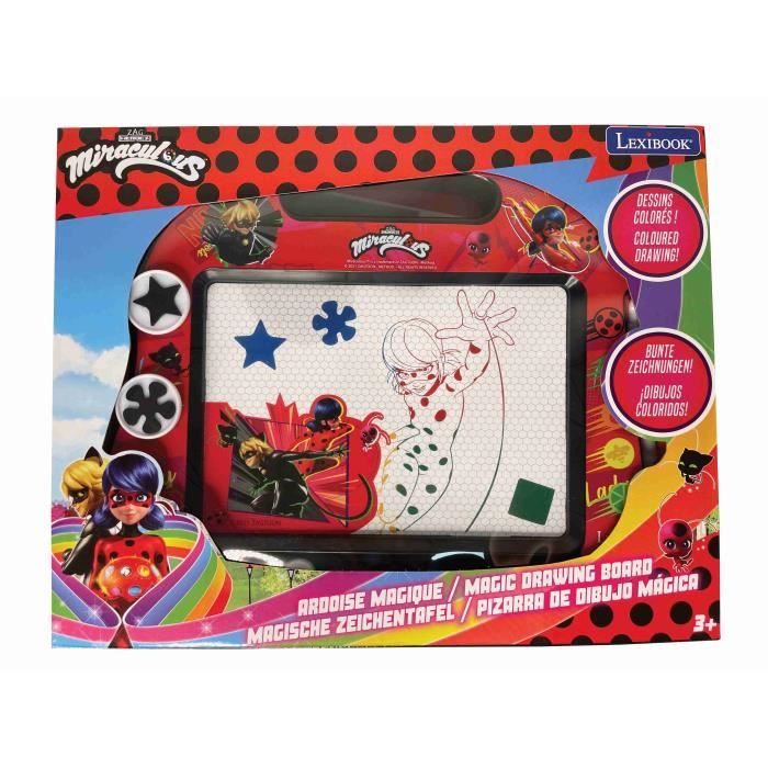 Ardoise Magique - LEXIBOOK - Miraculous - Format A5 - Rouge - Pour Enfant