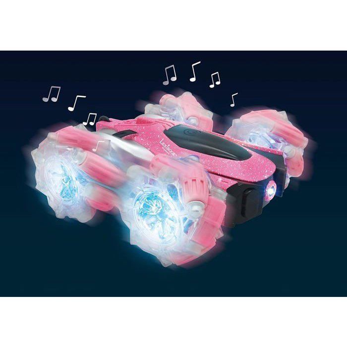 Crosslander 360+ - Voiture rose télécommandée Tout-Terrain lumineuse, programmable et rechargeable.