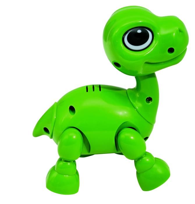 Power Puppy Mini - Robot dinosaure avec effets lumineux et sonores, contrôle par claquement de main, répétition