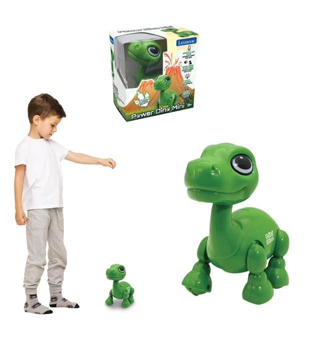 Power Puppy Mini - Robot dinosaure avec effets lumineux et sonores, contrôle par claquement de main, répétition
