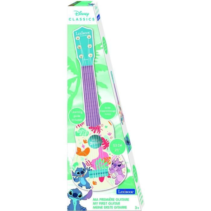 Lexibook - Ma Premiere Guitare Stitch - 53cm - Guide d'apprentissage inclus
