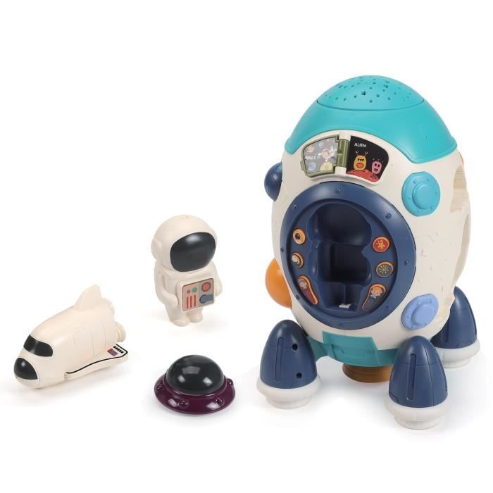 Lexibook - Ma fusée avec projecteur d'étoiles - Connaissances spatiales, quizz, musiques... (Français)