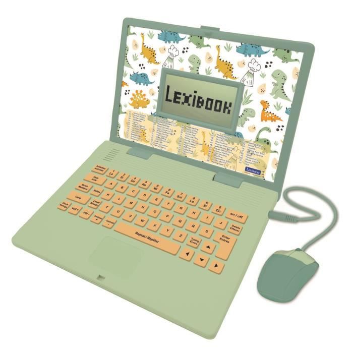 Lexibook - Ordinateur Èducatif bilingue Dinosaure - 124 activitÈs (EN/FR)
