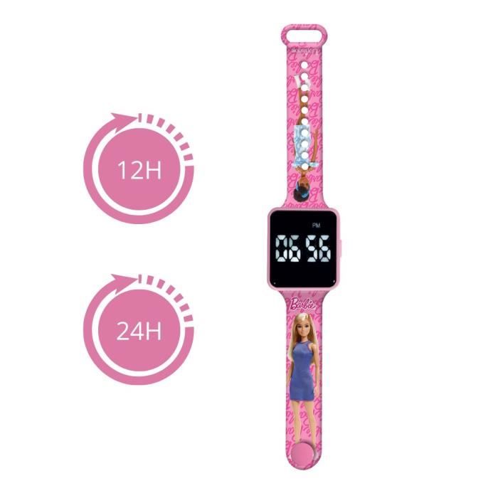 Lexibook - Barbie - Montre LED connectÈe - Bracelet ajustable