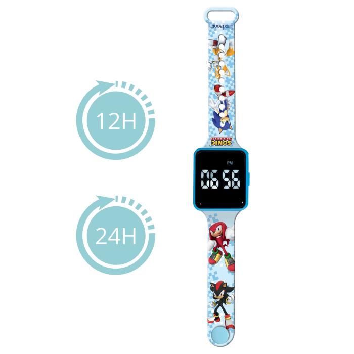 Lexibook - Sonic - Montre LED connectÈe - Bracelet ajustable