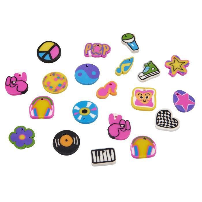 LEXIBOOK - Kit de bracelet élastiques a tisser Rock 'n' roll