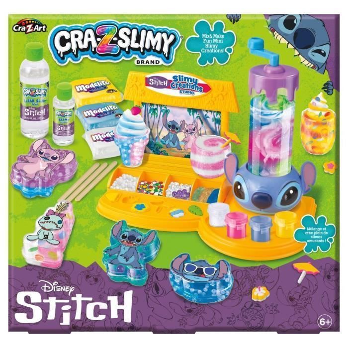 LEXIBOOK CRAZART - Studio de créations slimy Stitch - 4 contenant Stitch