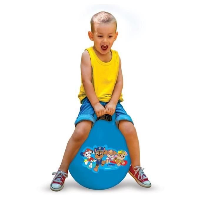 Balle sauteuse Gonflable - Lexibook - Pat'Patrouille - Pompe Manuelle Incluse - Plastique sécurisé et résistant - Bleu