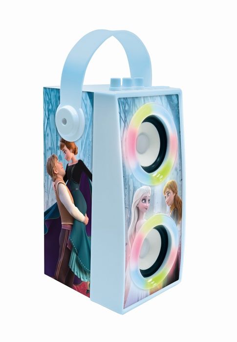 Enceinte KaraokÈ Enfant - LEXIBOOK - La Reine des Neiges - Bluetooth V5.0 - Effets Lumineux