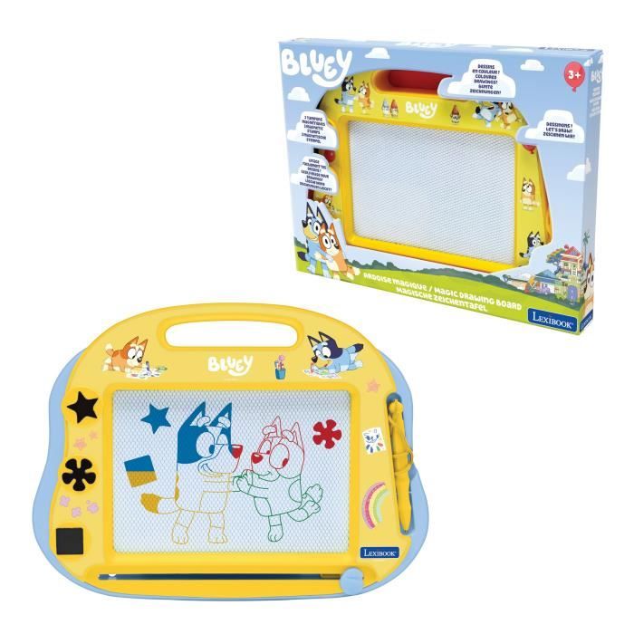 Ardoise Magique Format A5 avec accessoires magnétiques pour dessiner en couleurs Bluey