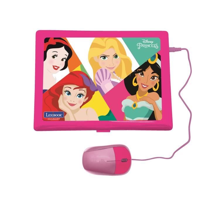 Ordinateur Educatif Bilingue Disney Princesses - LEXIBOOK - 124 activitÈs