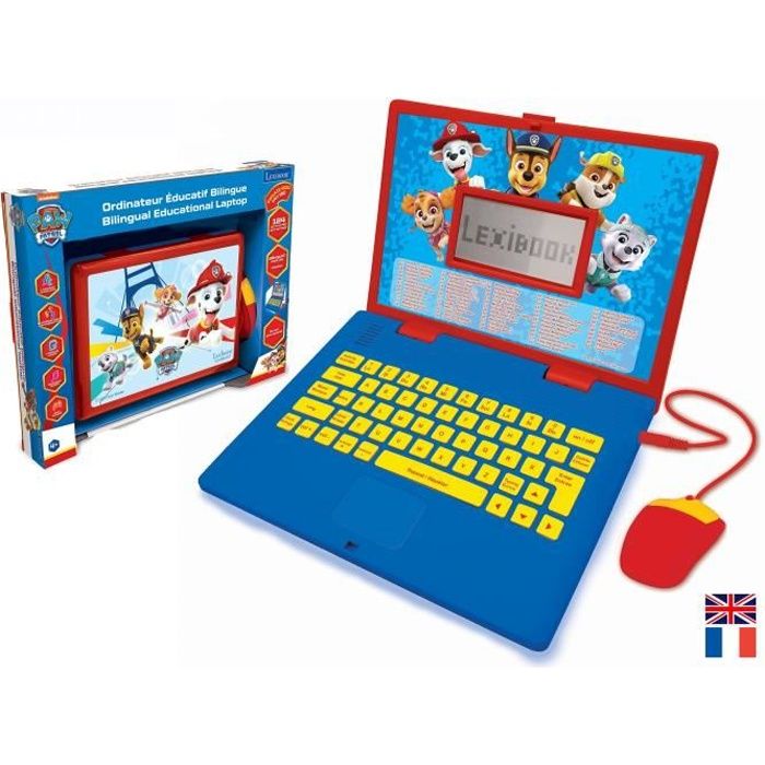 Ordinateur Educatif Bilingue Pat' Patrouille - LEXIBOOK - 124 activitÈs