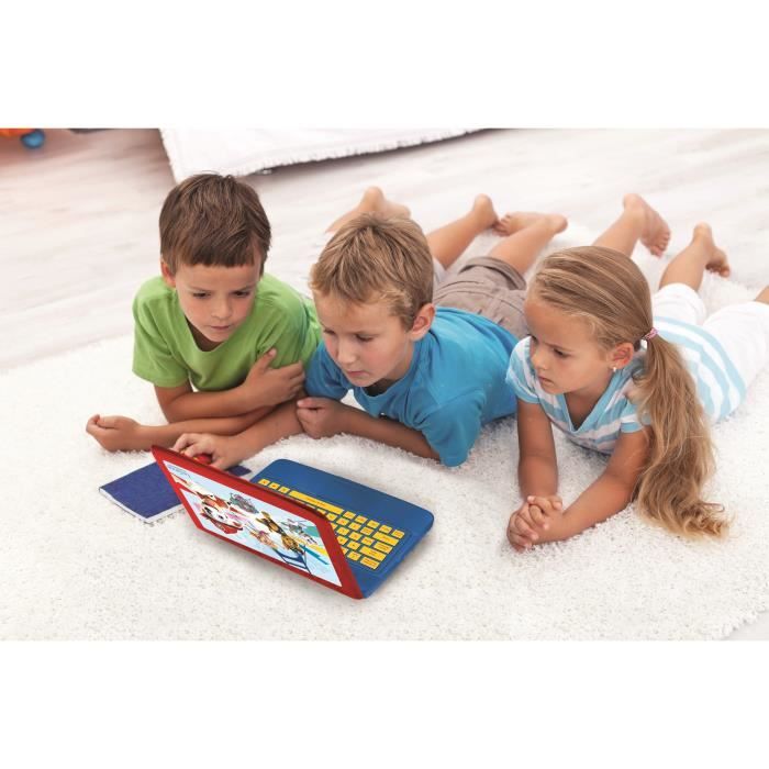 LEXIBOOK - Ordinateur éducatif bilingue La Pat 'Patrouille - 124 activités (Français/Anglais) - Des 4 ans