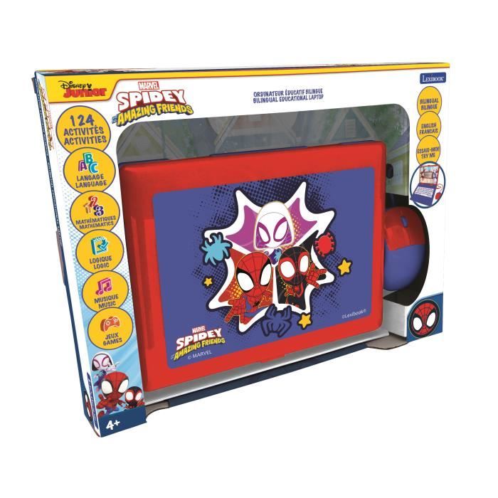 Ordinateur Educatif Bilingue Spiderman - LEXIBOOK - 124 activités