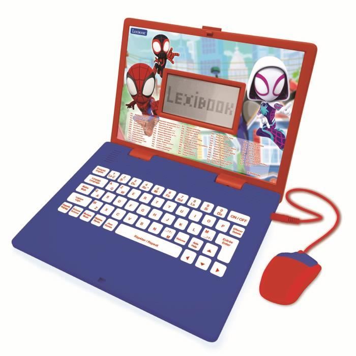 Ordinateur Educatif Bilingue Spiderman - LEXIBOOK - 124 activités