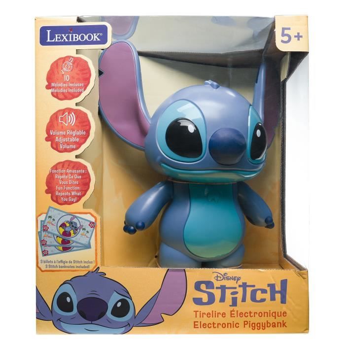 Lexibook - Tirelire électronique Stitch - Effets sonores - Des 3 ans