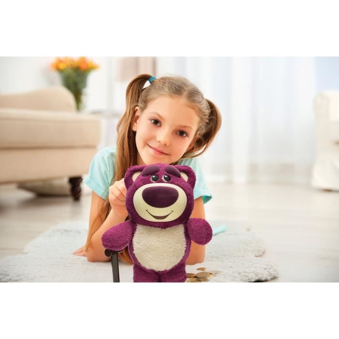 Lexibook - Tirelire électronique - Lotso - Film Toy Story - Rose Rouge - Des 3 ans