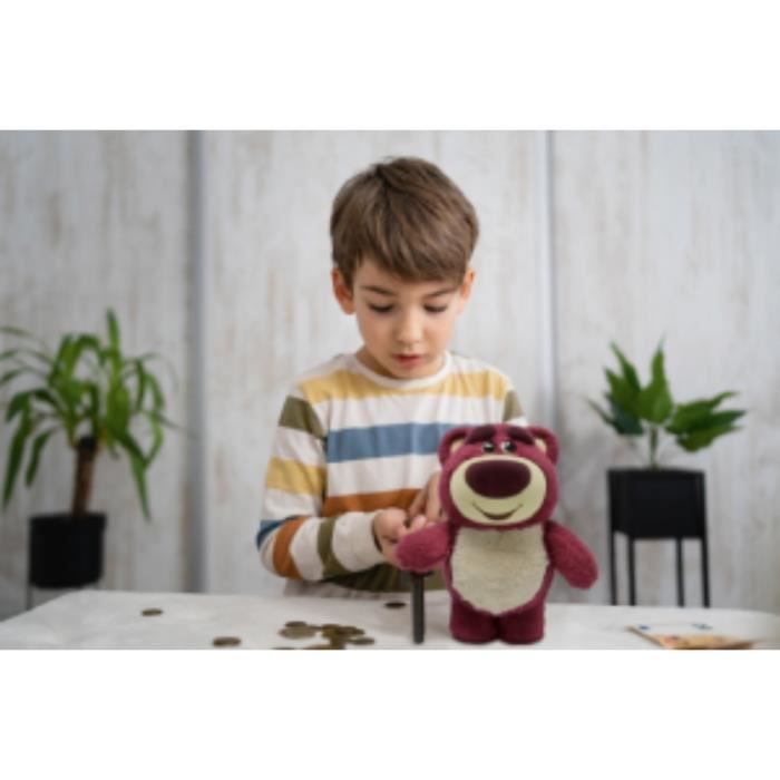 Lexibook - Tirelire électronique - Lotso - Film Toy Story - Rose Rouge - Des 3 ans