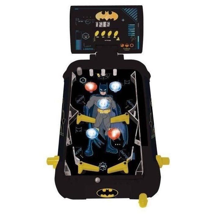 Flipper Électronique Batman - LEXIBOOK - Affichage digital des scores et effets lumineux et sonores