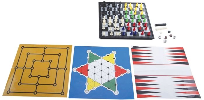 Jeux de société magnétiques coffret 8 jeux en 1, De 2 a 6 joueurs