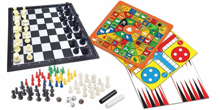 Jeux de société magnétiques coffret 8 jeux en 1, De 2 a 6 joueurs