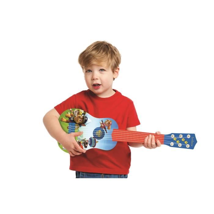Lexibook, Pat'Patrouille, Ma premiere Guitare pour Enfant, 6 Cordes en Nylon, 53 cm, Guide Inclus, Des 3 ans