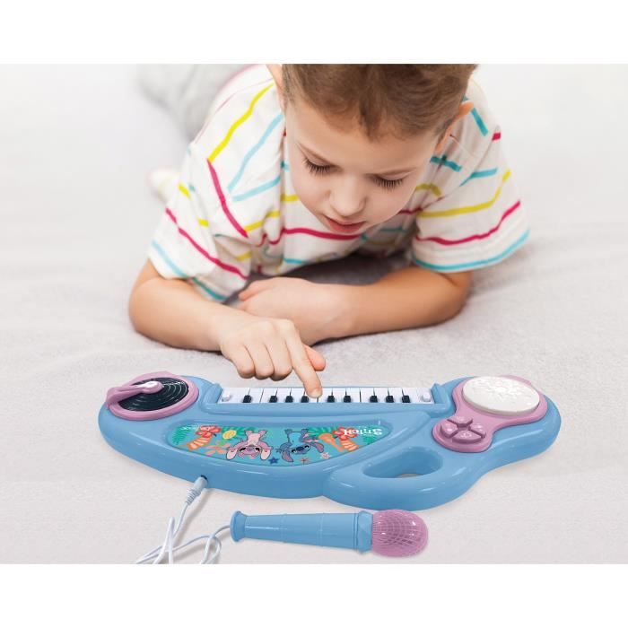 Piano électronique pour enfants Stitch avec effets lumineux